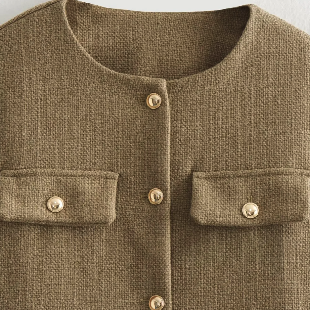 Intims - Veste Courte en Tweed à Col Rond pour Femme - 75319FR