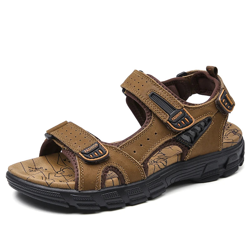 Sandales d'Été en Cuir pour Homme