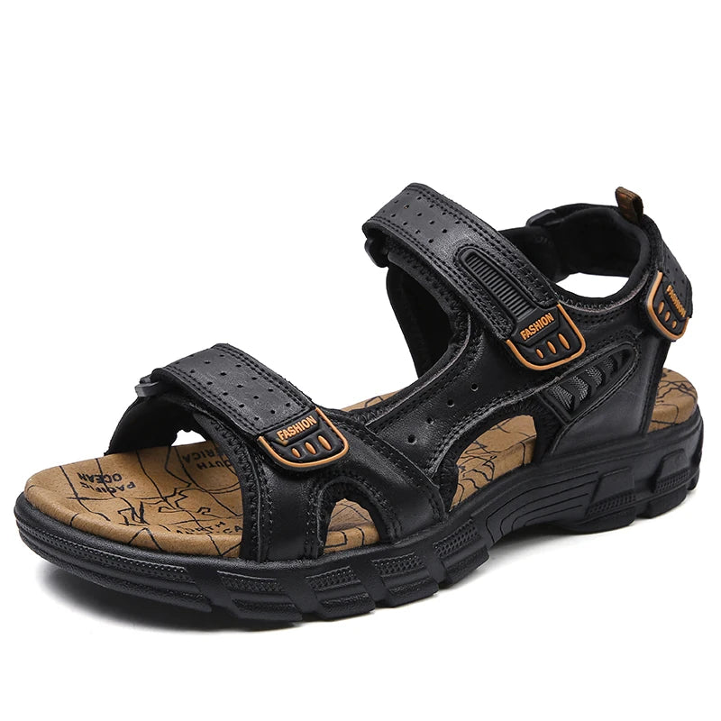 Sandales d'Été en Cuir pour Homme