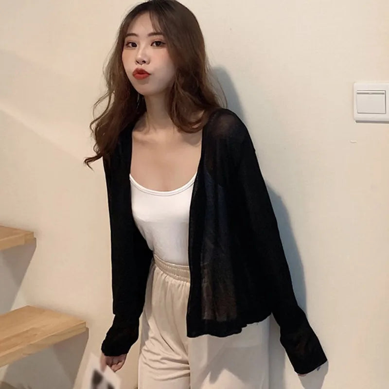 Intims - Cardigan d'Été en Maille Légère Transparente pour Femme - 57913FR