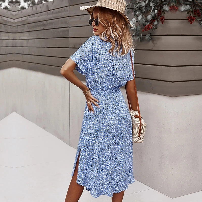 Intims - Robe Midi Imprimée à Fleurs pour Femme - 97531FR