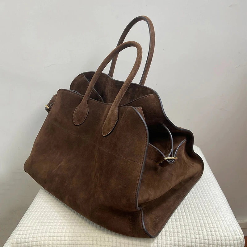 Sac à main grande capacité en Daim