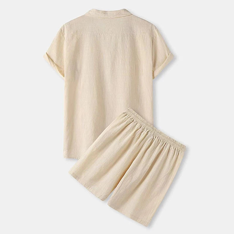 Intims -Ensemble Chemise & Short en Coton Respirant