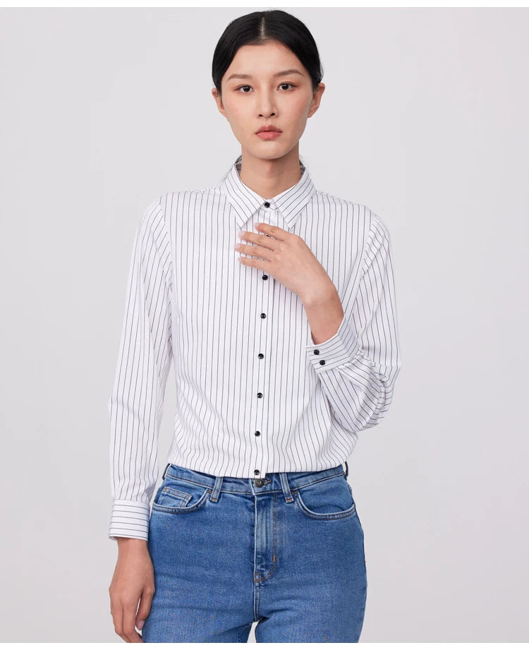 Intims - Chemise rayée à manches longues pour Femmes - 38452FR