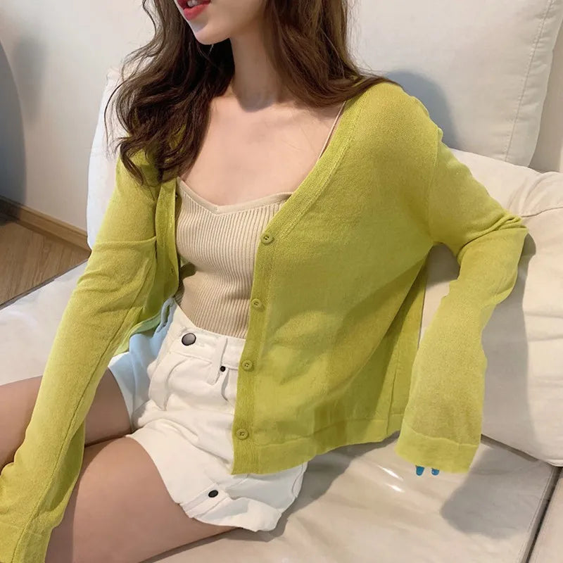 Intims - Cardigan d'Été en Maille Légère Transparente pour Femme - 57913FR