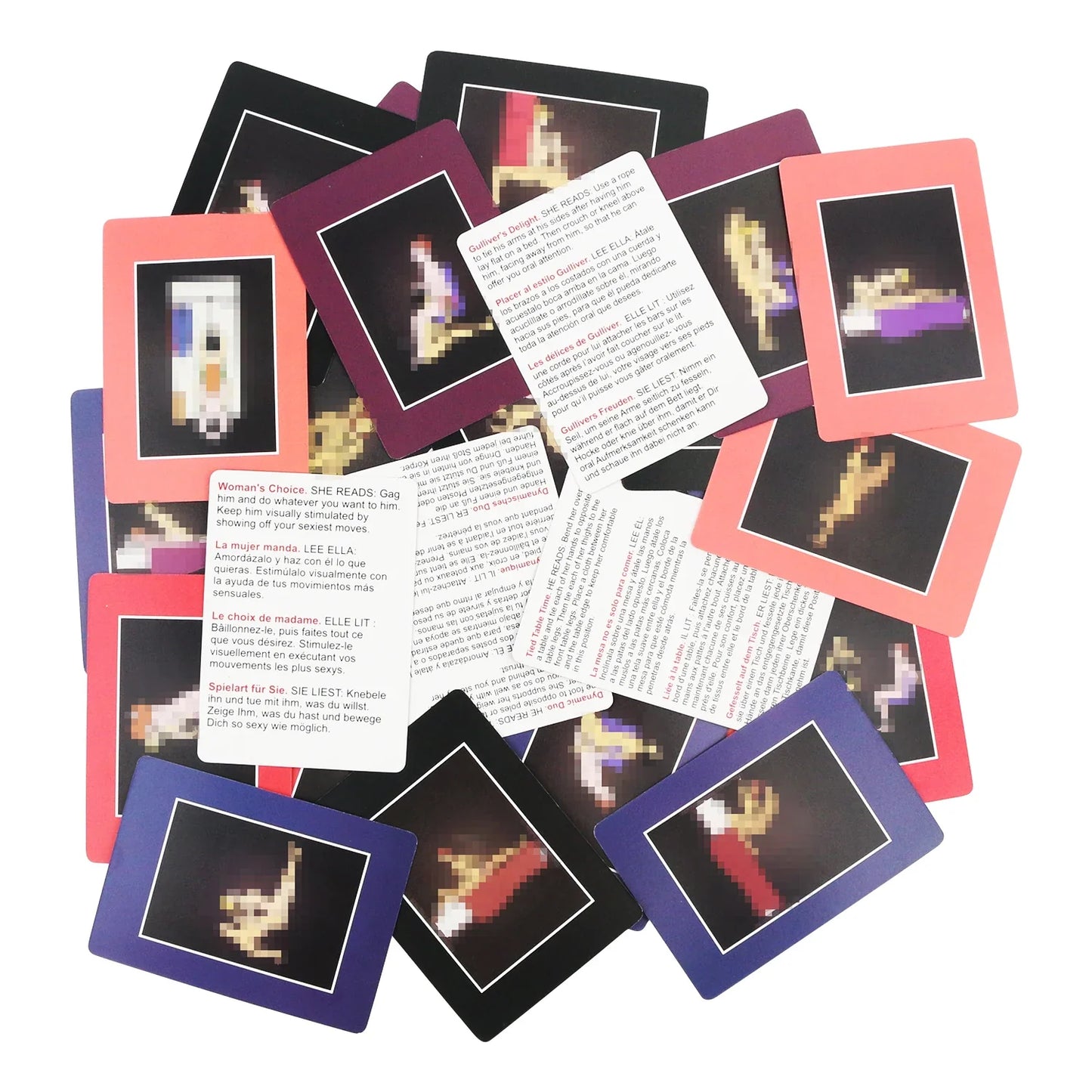 Jeu de cartes pour adultes 50 positions de Bondage