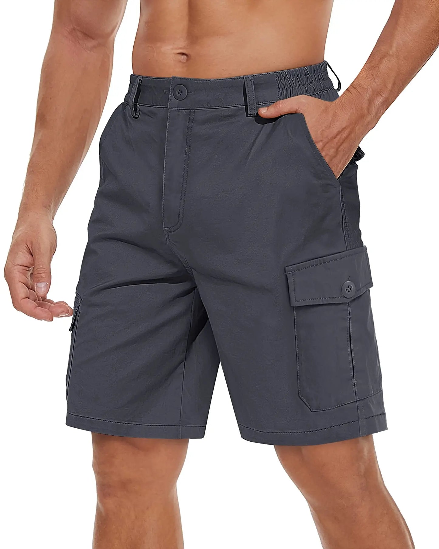 Short Cargo Homme Multi-Poches Confort Été