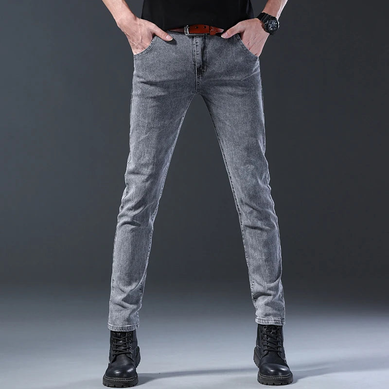 Jean slim gris pour homme