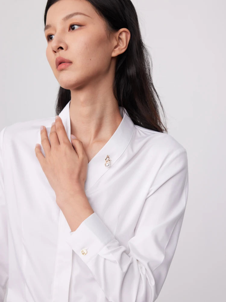 Intims - Chemise col V à broche amovible pour Femmes - 49261FR