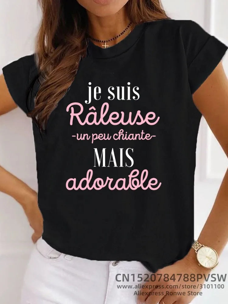 Intims - T-Shirt Col Rond avec Écriture - 28491FR
