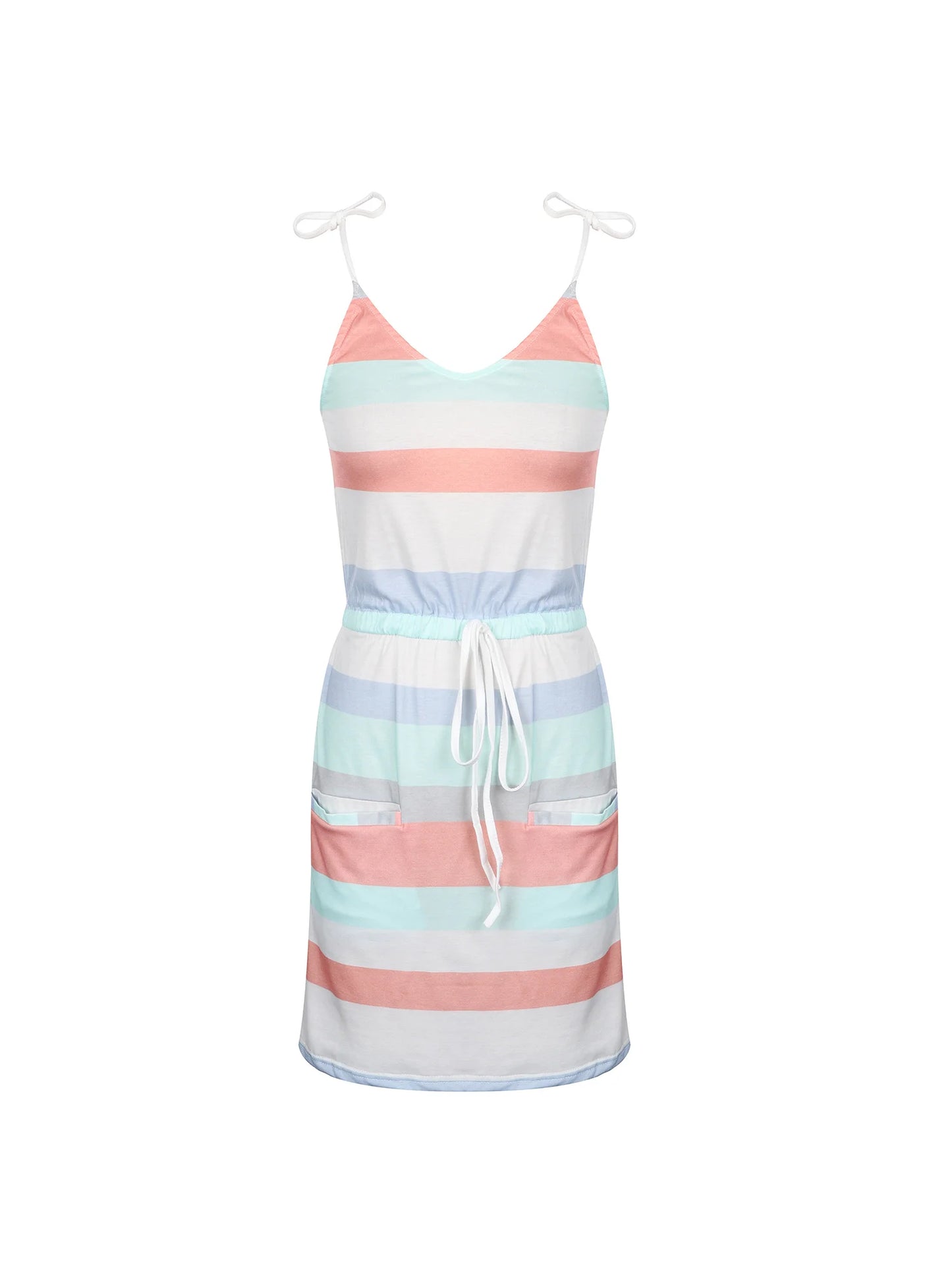 Robe d'été à Rauyres Courte, Fine Bretelles & Élastique