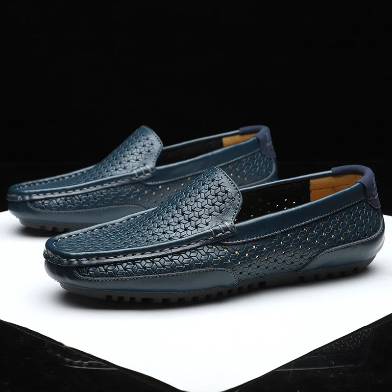 Intims - Mocassins en Cuir Véritable Respirants et Ajourés pour Hommes - 86421FR