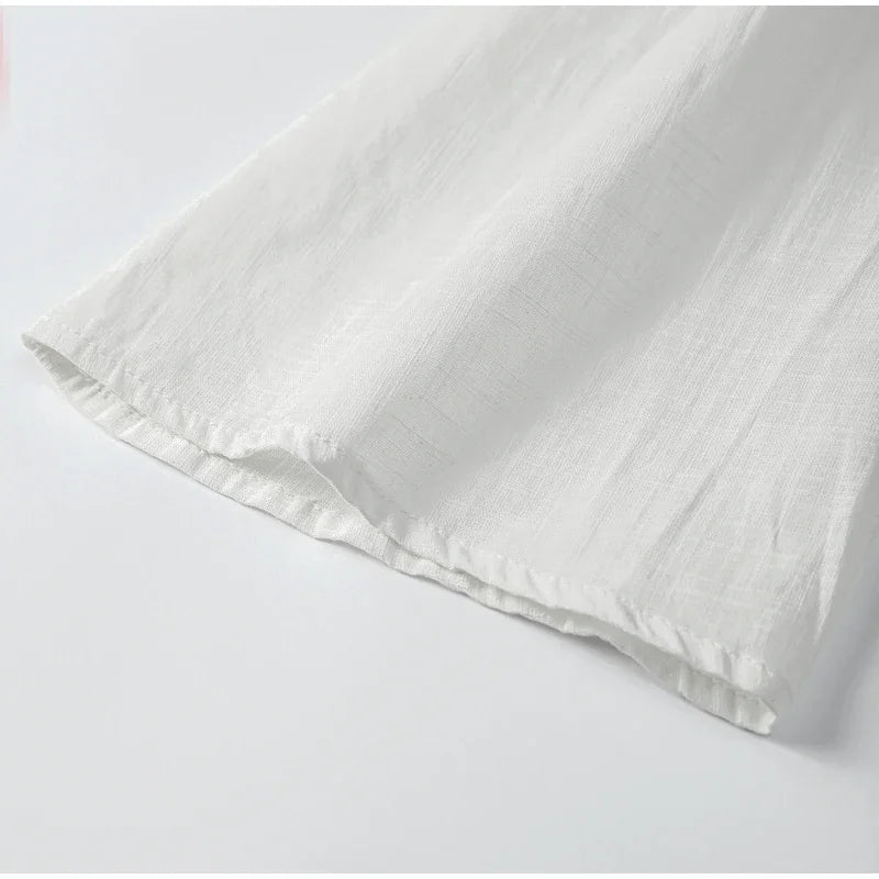 Intims - Chemisette à lacets en coton & en lin pour femme - 46291FR
