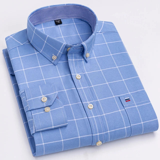 Intims - Chemise Décontractée à Carreaux/Rayures en Coton pour Hommes - 87254FR