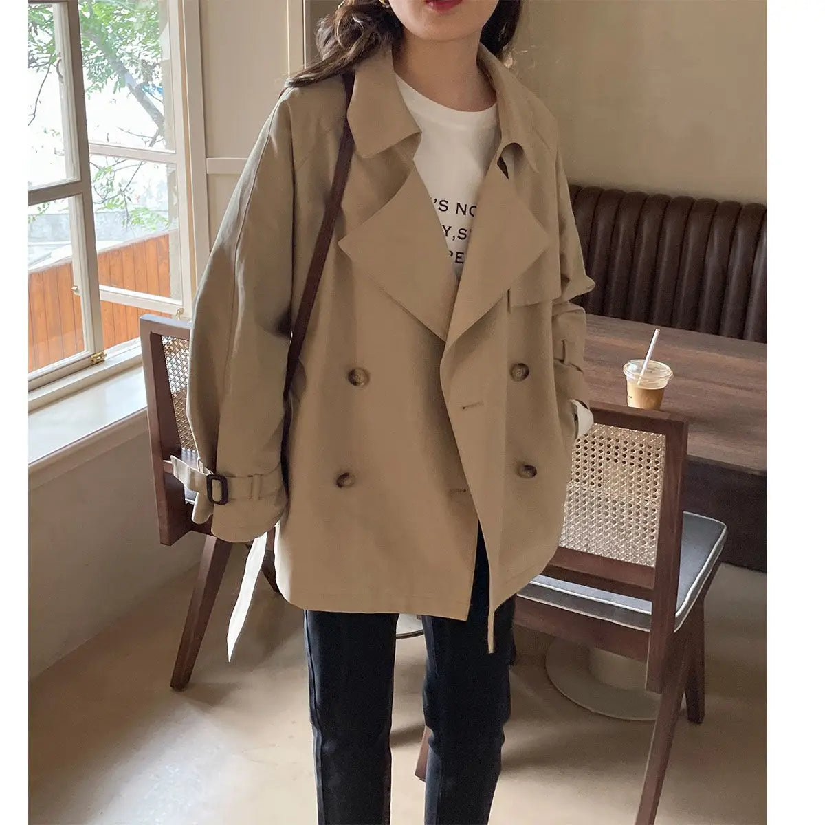 Intims - Trench Coat Court Style Britannique pour Femme - 57913FR