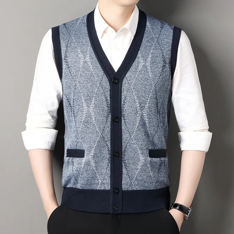 Intims - Cardigan Tricot sans Manches à Motif - 10001FR