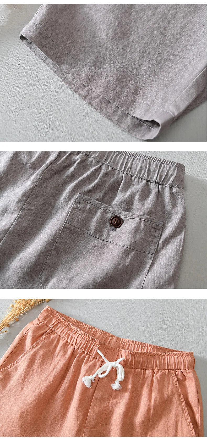 Intims - Shorts en Lin 100% pour Hommes - 67890FR