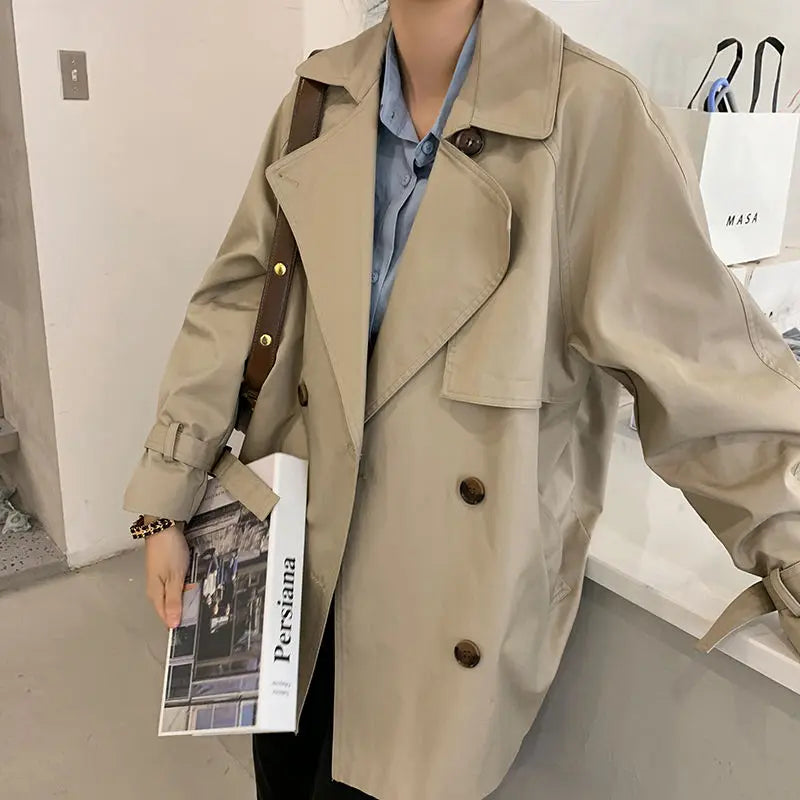 Intims - Trench Coat Court Style Britannique pour Femme - 57913FR