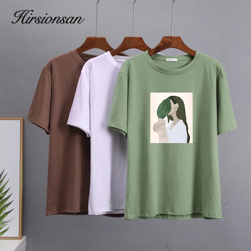 T-shirt en Coton ample à imprimé Femme tropical