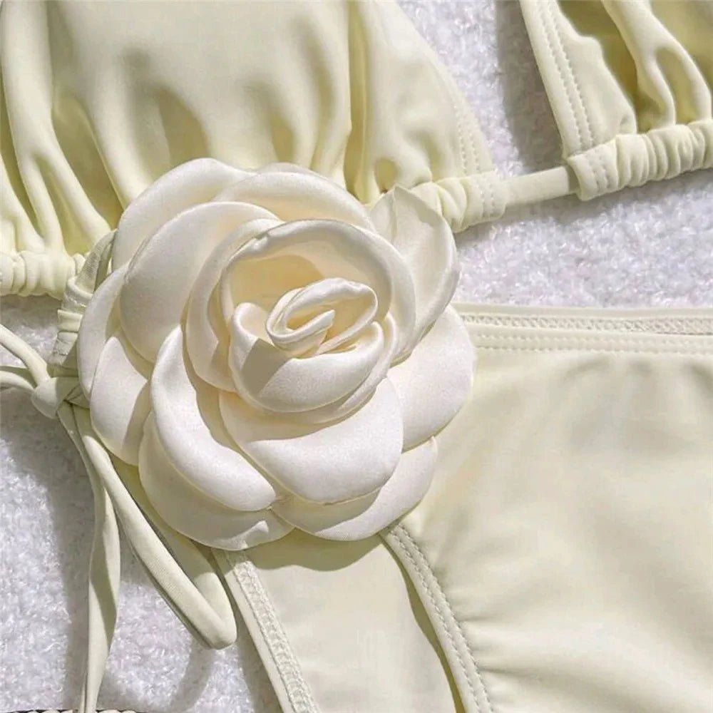 Intims - Maillot de bain brésilien sexy à fleurs - 72541FR