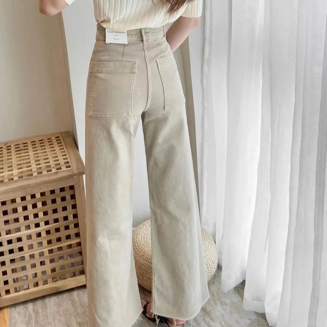 Intims - Jeans taille haute patte d'éléphant - 39183FR