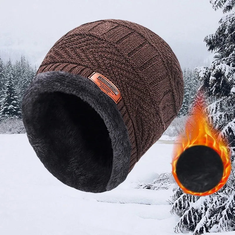 Ensemble Hiver Homme – Bonnet & Tour de Cou Polaire