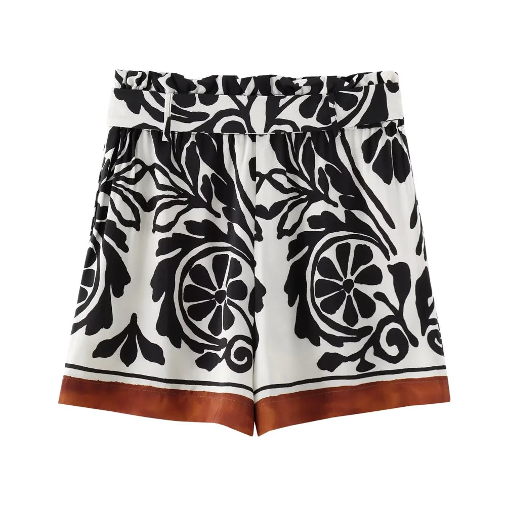 Intims - Ensemble Kimono à Imprimés et Short Décontracté pour Femmes - 93827FR