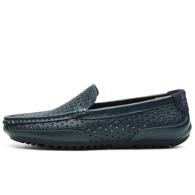 Intims - Mocassins en Cuir Véritable Respirants et Ajourés pour Hommes - 86421FR