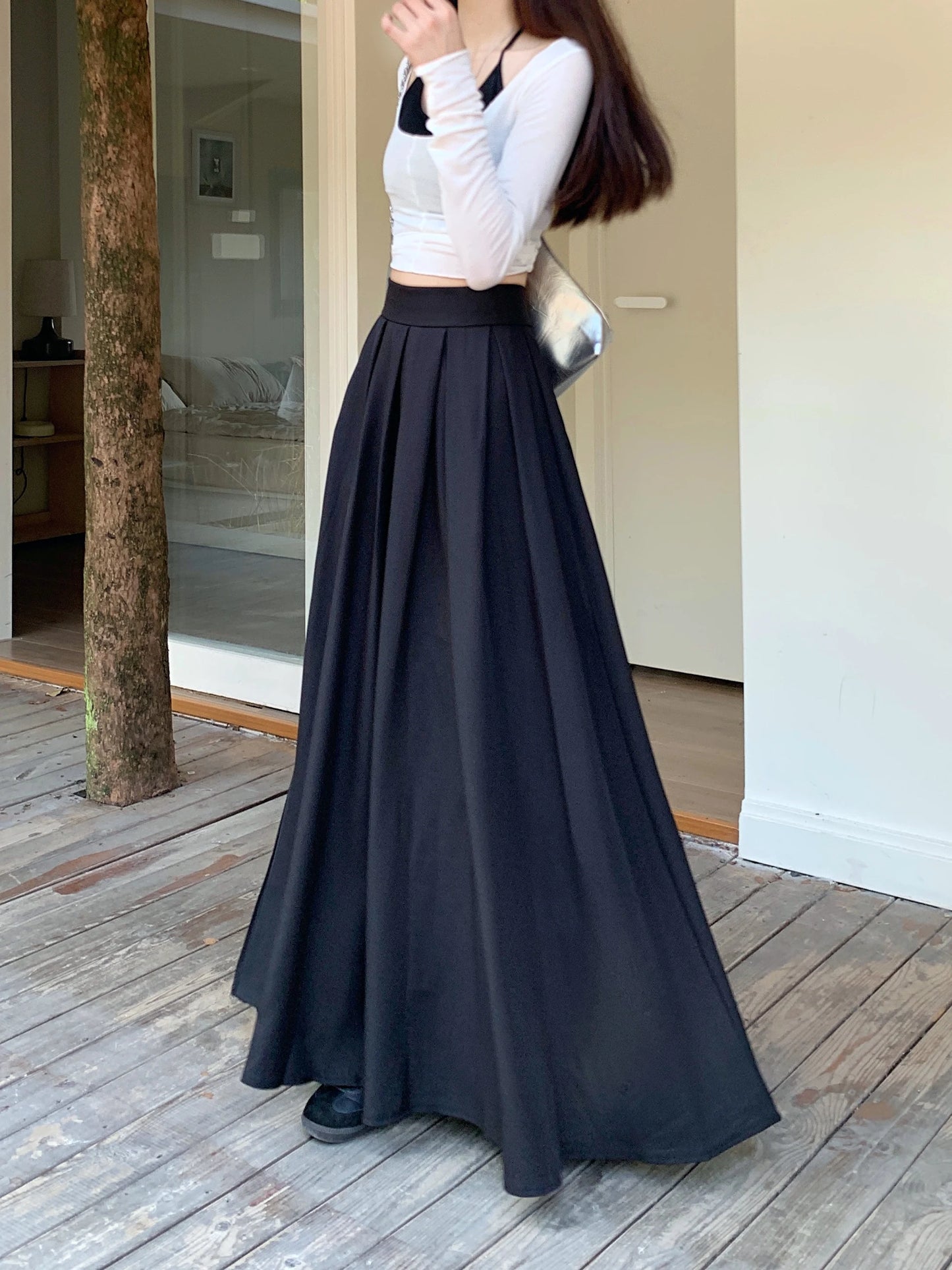 Intims - Longue jupe plissée taille haute pour Femmes - 76193FR