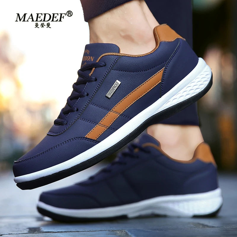 Baskets de ville en Cuir PU Confortable - Homme