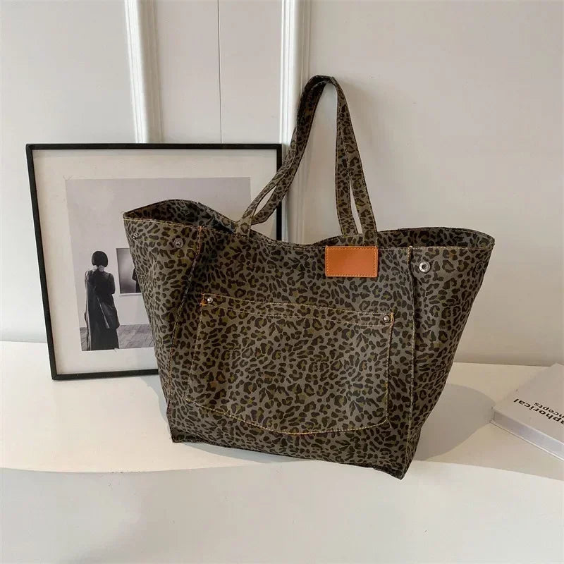 Intims - Grand Sac Cabas Fourre-Tout à Motif Léopard - 10001FR