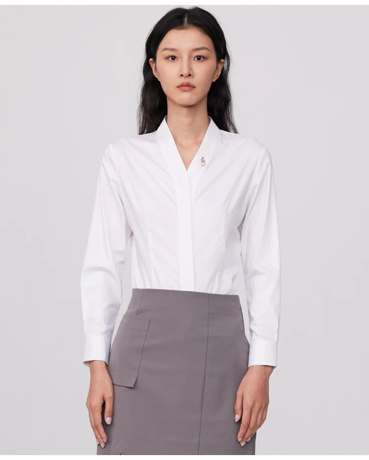 Intims - Chemise col V à broche amovible pour Femmes - 49261FR