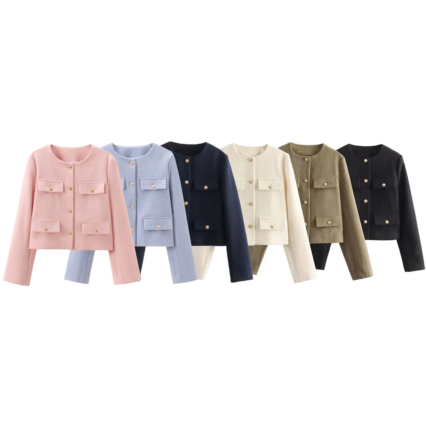 Intims - Veste Courte en Tweed à Col Rond pour Femme - 75319FR