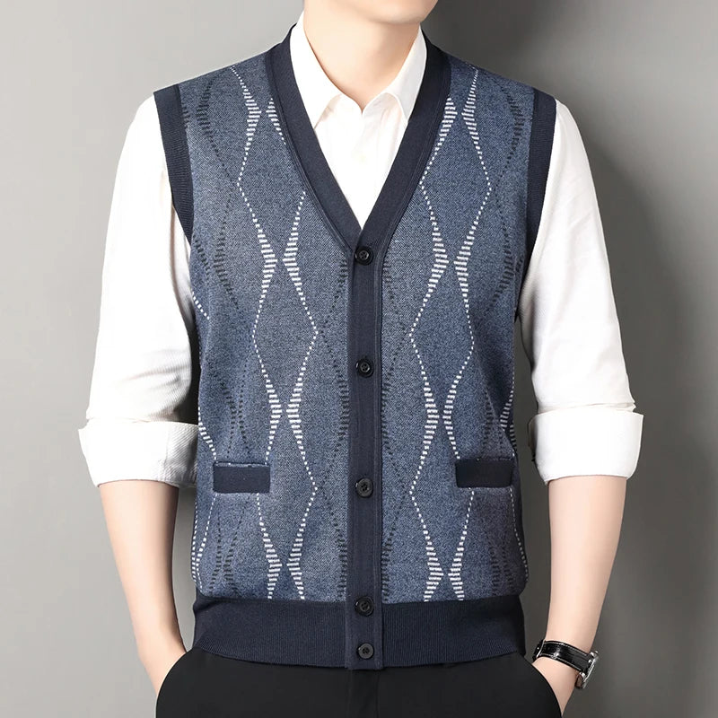 Intims - Cardigan Tricot sans Manches à Motif - 10001FR