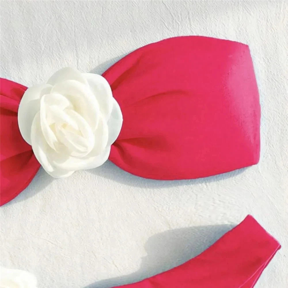 Intims - Maillot de bain brésilien sexy à fleurs - 72542FR