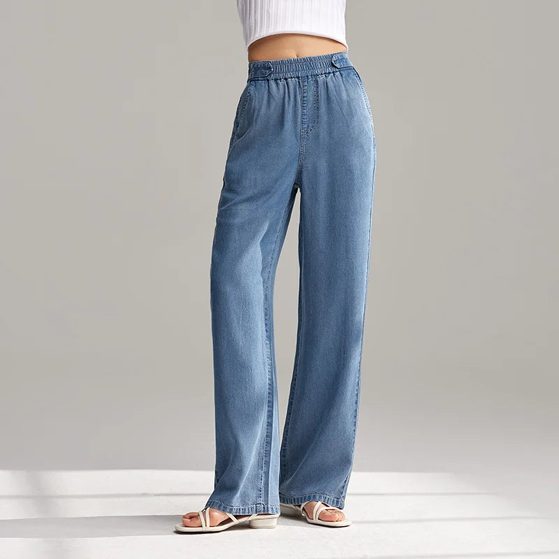 Intims - Jeans ample coupe droite pour Femme - 98263FR