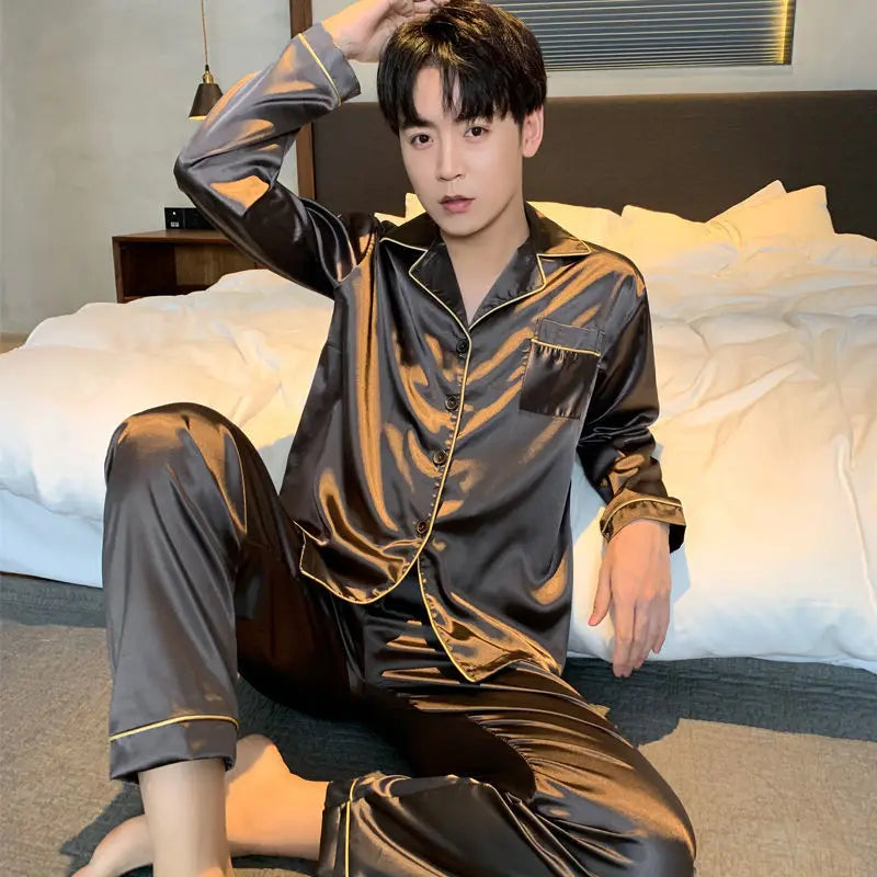 Intims - Ensemble de Pyjama Chic en Satin pour Homme - 10001FR