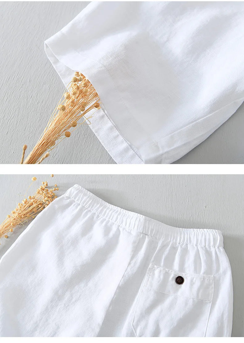 Intims - Shorts en Lin 100% pour Hommes - 90123FR