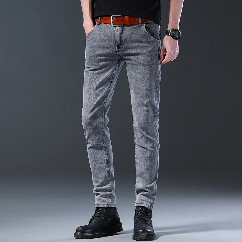 Jean slim gris pour homme