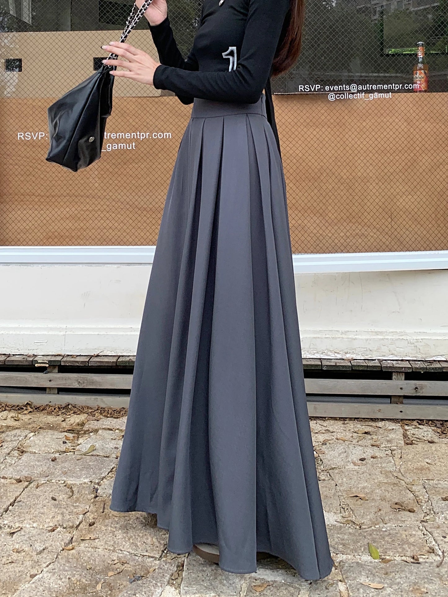 Intims - Longue jupe plissée taille haute pour Femmes - 76193FR