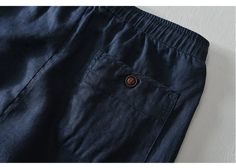 Intims - Shorts en Lin 100% pour Hommes - 56789FR