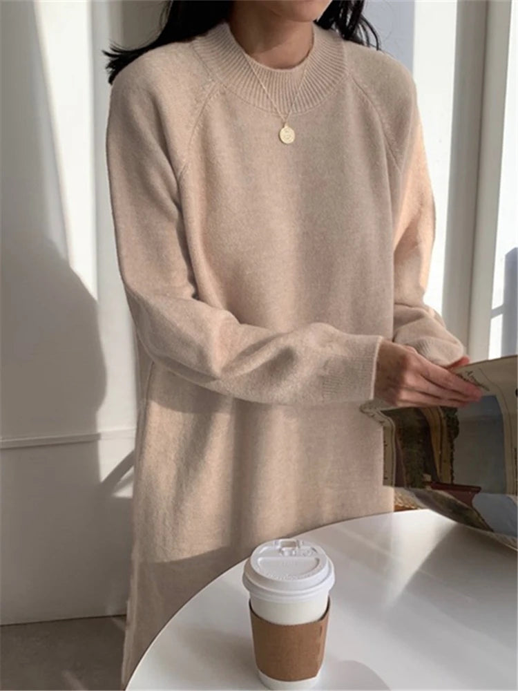 Intims - Robe Longue Décontractée à Maille & Col Rond pour Femme - 10001FR