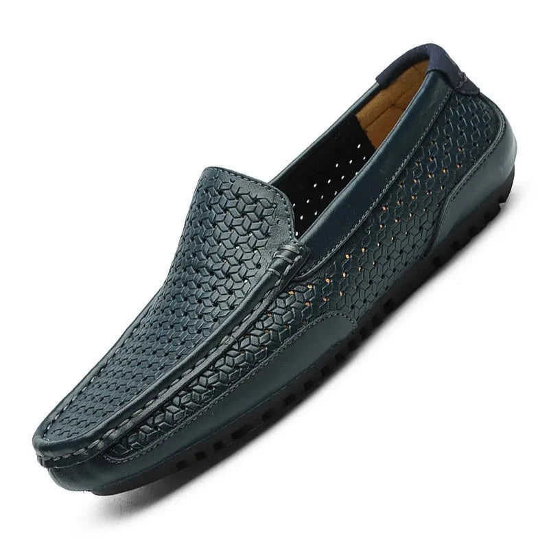 Intims - Mocassins en Cuir Véritable Respirants et Ajourés pour Hommes - 86421FR