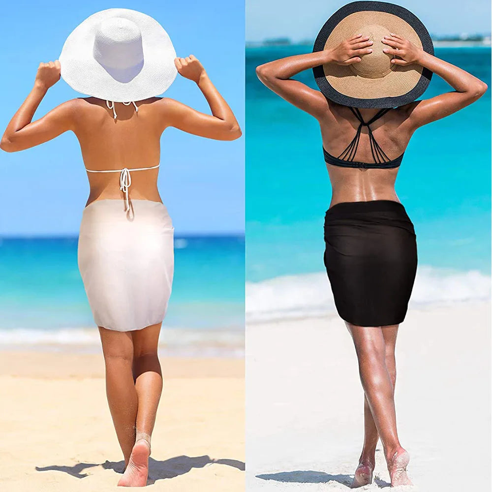 Intims - Jupe Paréo de plage courte en mousseline de soie - 57913FR