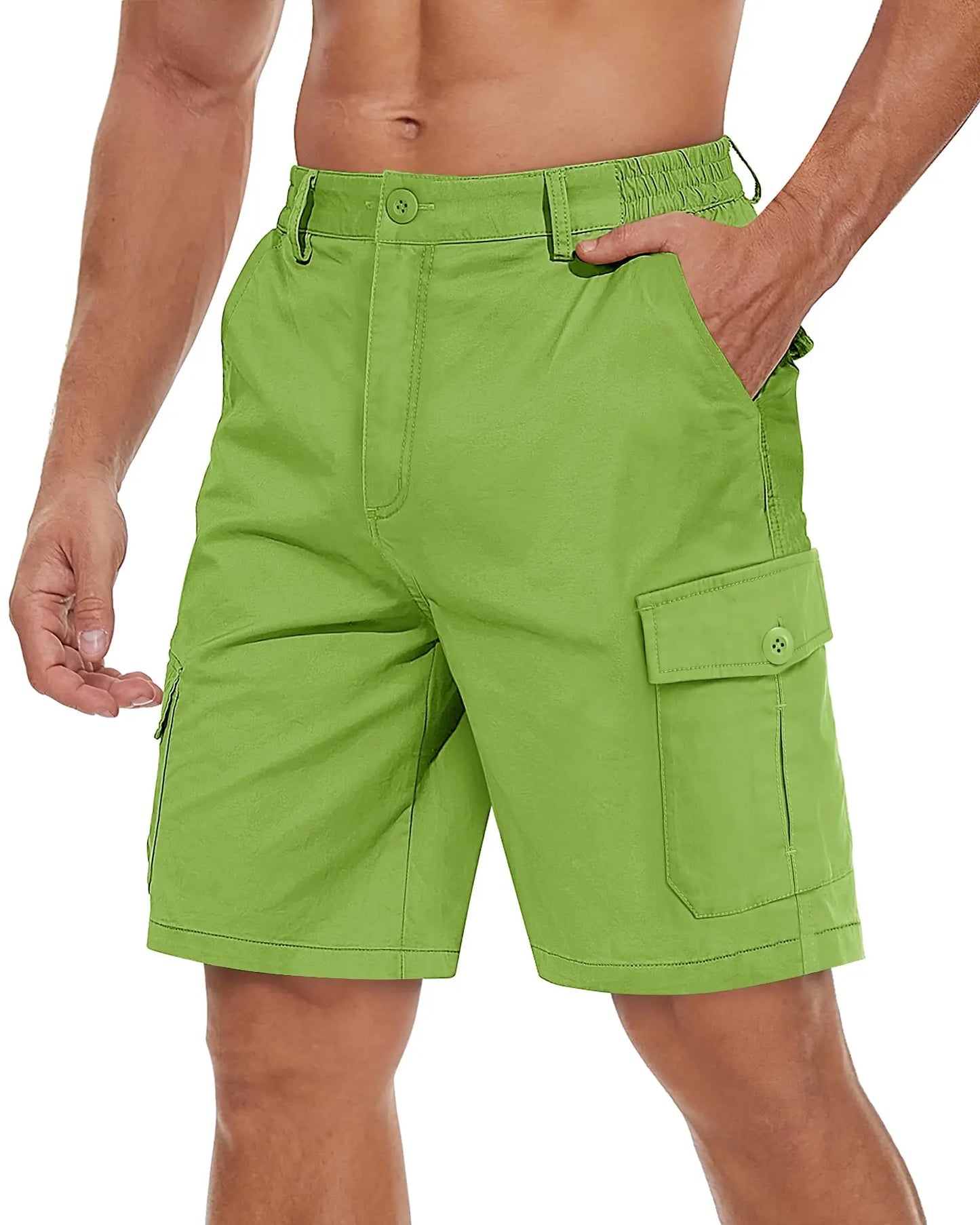 Short Cargo Homme Multi-Poches Confort Été