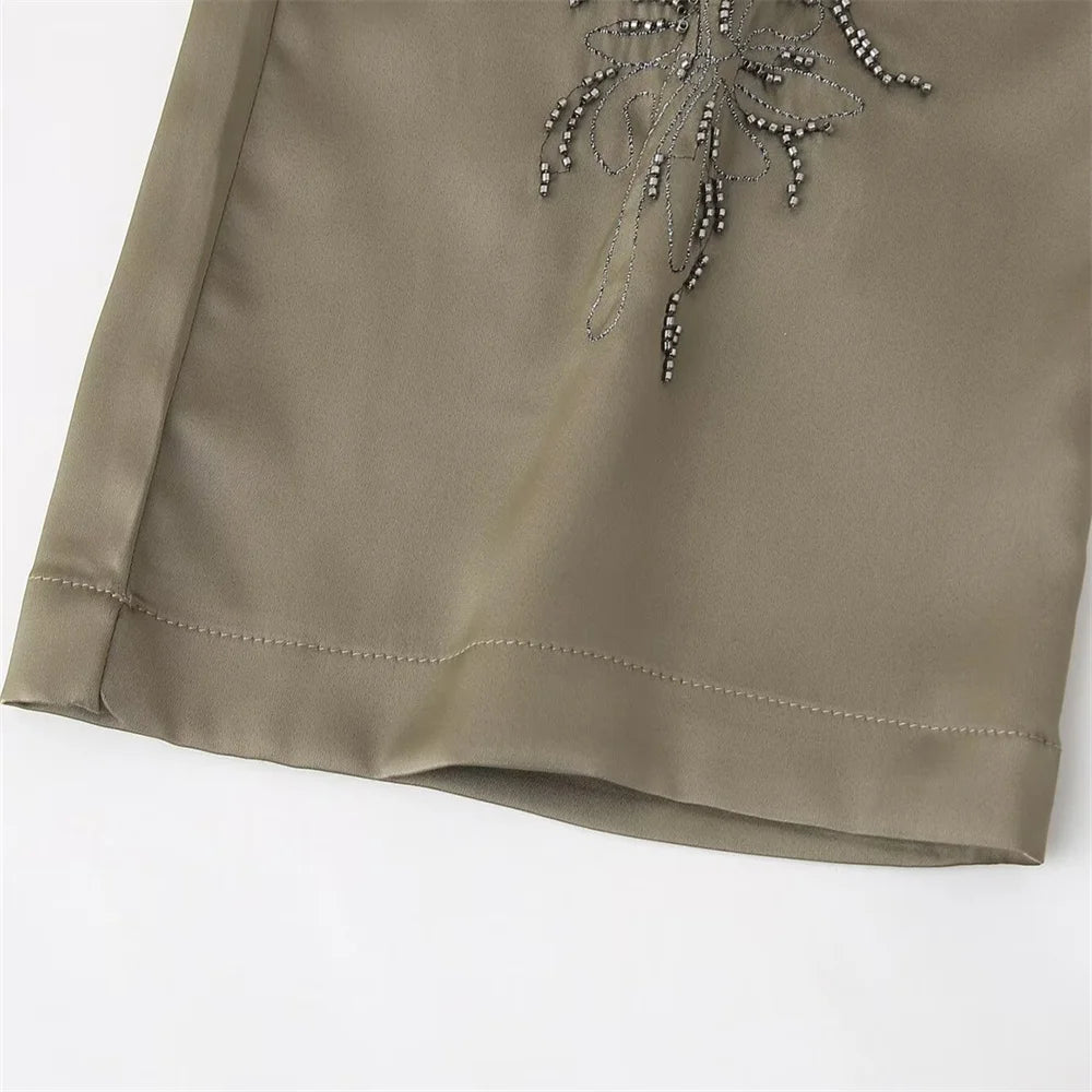 Intims - Ensemble Chemise à Perles et Pantalon Droit pour Femme - 89324FR
