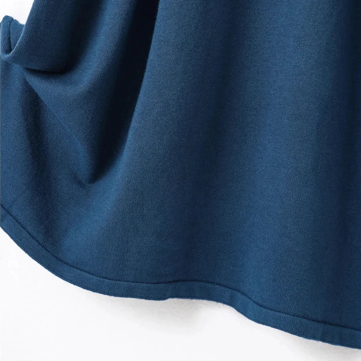Intims - Robe en maille chaude à Col V torsadé et à Ceinture - 58214FR
