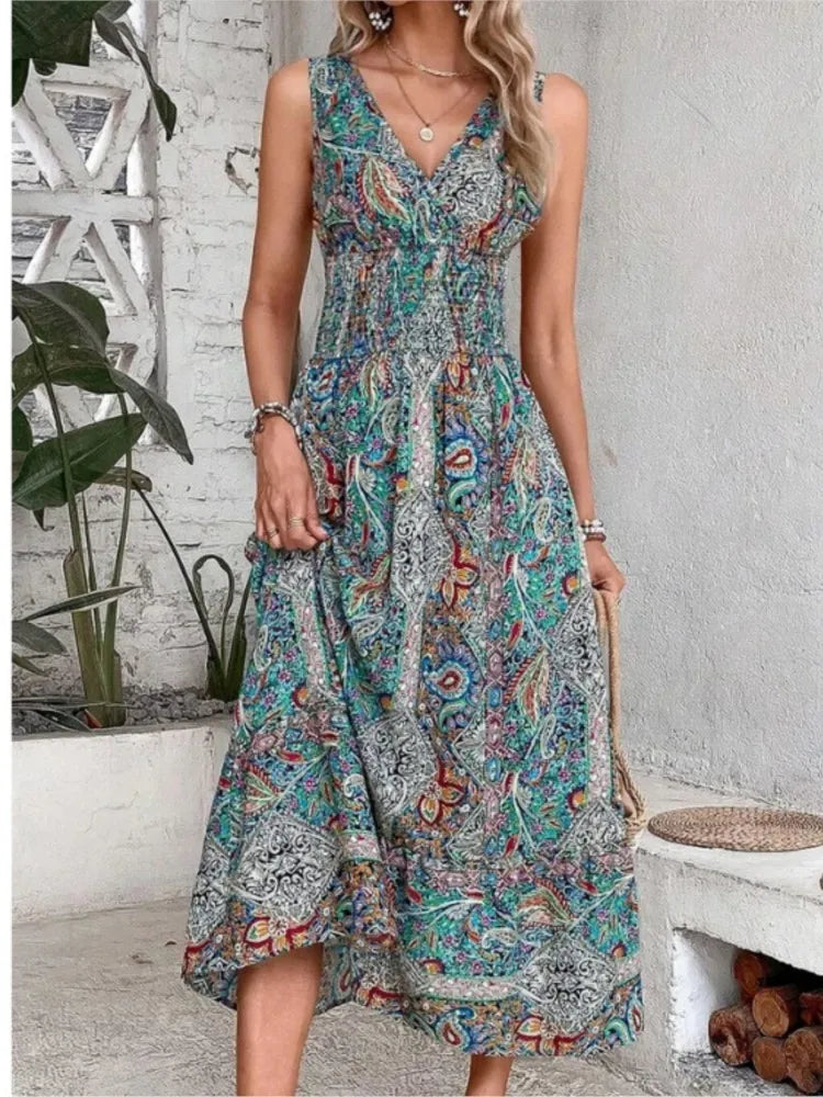 Intims - Robe Bohème Imprimée sans Manches pour Femme - 86420FR