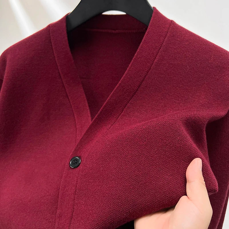 Cardigan Épais Col V BASIC - Homme