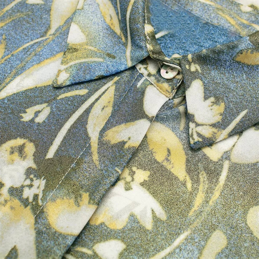 Intims - Ensemble Chemise à Manches Longues et Jupe Plissée Motif Floral Pastel pour Femme - 57913FR